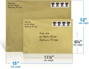 First Class Mail Flat Size Chart