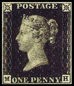History of Postage Stamps - The Penny Black